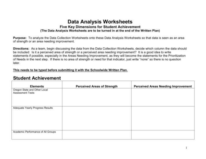 Data analysis worksheet pdf answer key