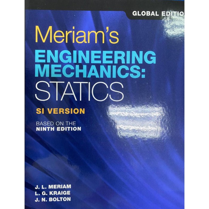 Engineering mechanics statics in si units