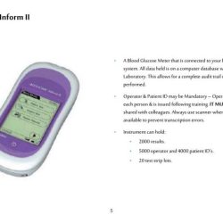 Accu chek inform ii blood glucose meter