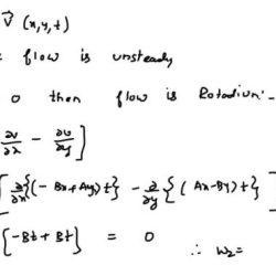 For a certain incompressible flow field it is suggested