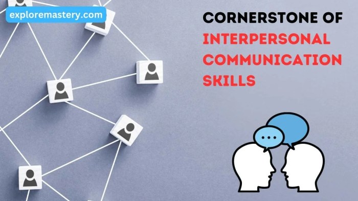 A cornerstone of effective interpersonal communication skills is