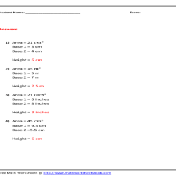 Properties of trapezoids worksheet answer key