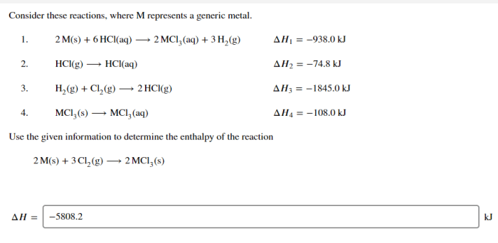 Consider these reactions where m represents a generic metal